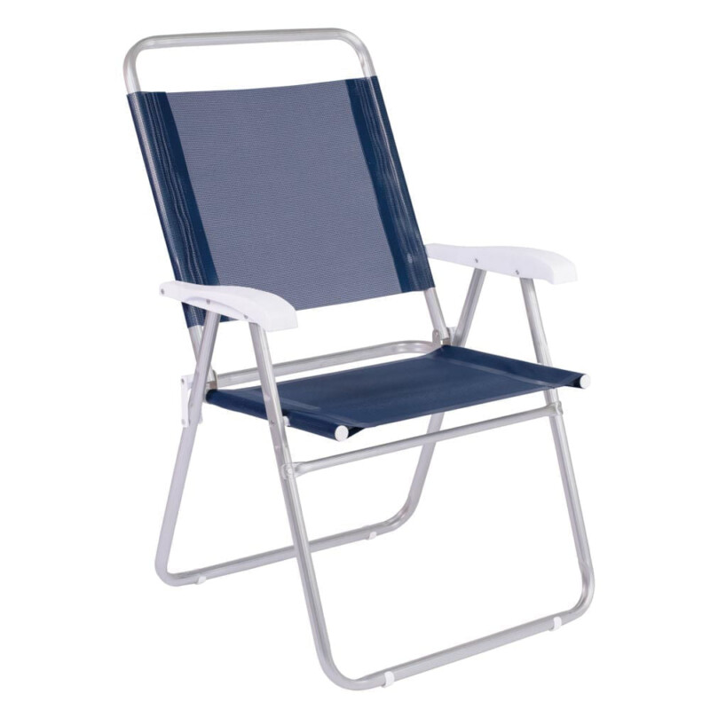 Cadeira Master Plus Alumínio Azul - Loja Mor - Artigos para sua casa!