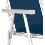 Kit Com Quatro Cadeiras De Praia Conforto Azul Mor 120 Kg