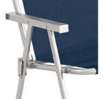 Kit 3 Cadeiras De Praia Piscina Conforto Azul Mor 120 Kg