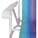 Kit 4 Cadeiras De Praia Em Alumínio Reclinável 4 Posições