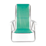 Cadeira Reclinável Alumínio 8 Posições Anis - Loja Mor - Artigos para sua casa!