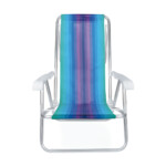 Cadeira Reclinável Alumínio 8 Posições - 2250 - Loja Mor - Artigos para sua casa!