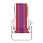 Cadeira Reclinável Alumínio 8 Posições - 2247 - Loja Mor - Artigos para sua casa!