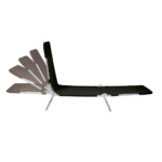 Cadeira Espreguiçadeira Textiline - Preto - Loja Mor - Artigos para sua casa!