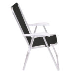 Cadeira Alta Conforto Alumínio Sannet Preta - Loja Mor - Artigos para sua casa!