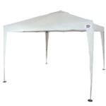 Gazebo X-Flex Oxford com Silvercoating Branco 3m x 3m - Loja Mor - Artigos para sua casa!