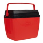 Caixa Térmica 34L Vermelho com Preto - Loja Mor - Artigos para sua casa!
