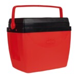 Caixa Térmica 34L Vermelho com Preto - Loja Mor - Artigos para sua casa!