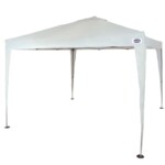 Gazebo X-Flex Oxford com Silvercoating Branco 3m x 3m - Loja Mor - Artigos para sua casa!